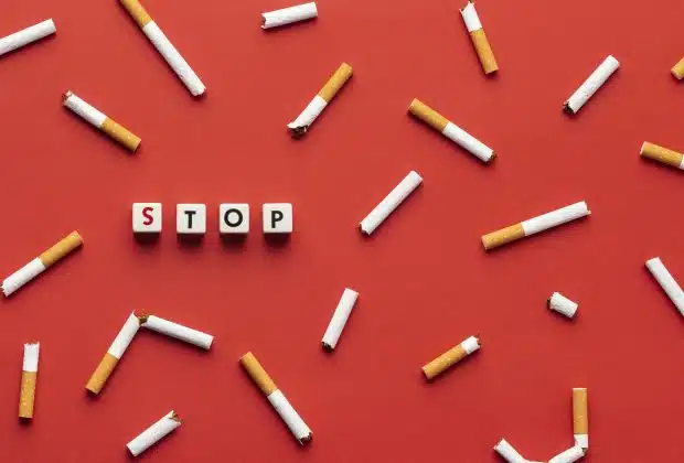 Des cigarettes avec un stop