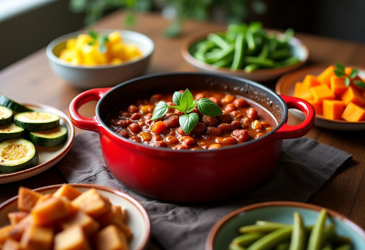 chili con carne vegetables