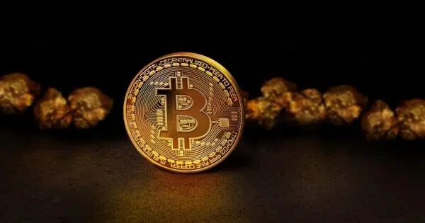 Une pièce de Bitcoin