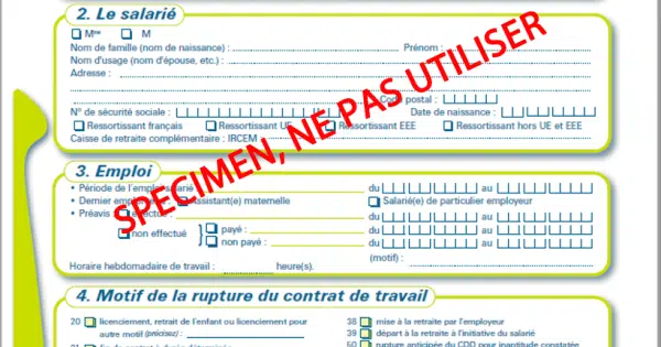 Attestation pôle emploi